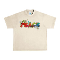 Sandshell Lgbtq Peace With Daisy Urban Heavy Tee - BundleAndBundleShop