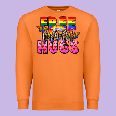 Free Mom Hugs Premium Sweatshirt Designed By Fadigitalartstudio