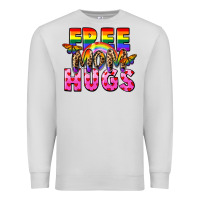Dove Grey Free Mom hugs Premium Sweatshirt - FaDigitalArtStudio