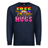 Navy Free Mom hugs Premium Sweatshirt - FaDigitalArtStudio