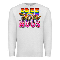 Oatmeal Heather Free Mom hugs Premium Sweatshirt - FaDigitalArtStudio