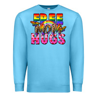 Ocean Blue Free Mom hugs Premium Sweatshirt - FaDigitalArtStudio
