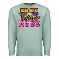 Seafoam Free Mom hugs Premium Sweatshirt - FaDigitalArtStudio