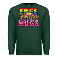 Sports Green Free Mom hugs Premium Sweatshirt - FaDigitalArtStudio