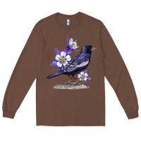 Chestnut Colorado Lark Mountain Bunting Bird Long Sleeve Tee - Bettercallsaul