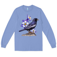 Colony Blue Colorado Lark Mountain Bunting Bird Long Sleeve Tee - Bettercallsaul