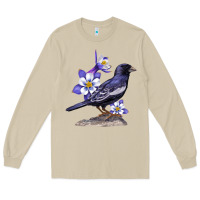 Mushroom Colorado Lark Mountain Bunting Bird Long Sleeve Tee - Bettercallsaul