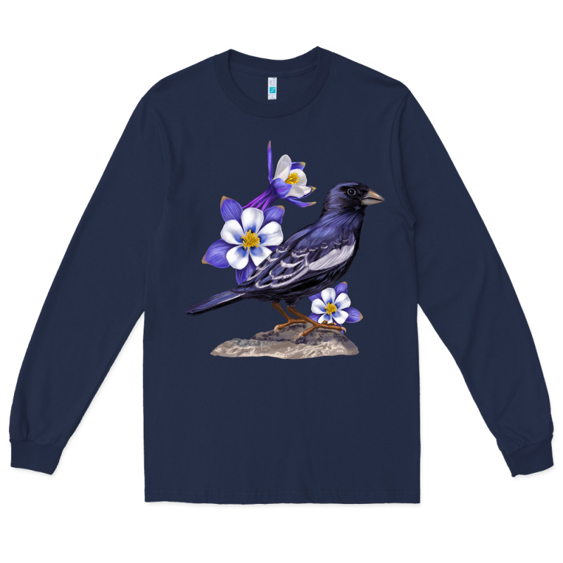 Colorado Lark Mountain Bunting Bird Long Sleeve Tee by Bettercallsaul | Teevron