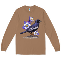 Toasted Coconut Colorado Lark Mountain Bunting Bird Long Sleeve Tee - Bettercallsaul