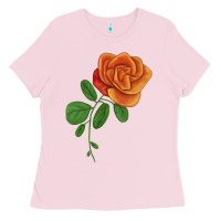 Bubblegum Pink Burst Of Joy Rose Ladies Tee - LillyAllenDesigns