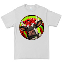 Dove Grey Christmas Cow Premium Tee - Jasminsmagicworld