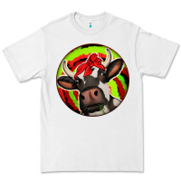 White Christmas Cow Premium Tee - Jasminsmagicworld