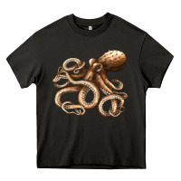 Asphalt octopus Heavy Core Tee - LillyAllenDesigns