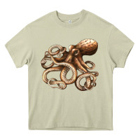 Mossy octopus Heavy Core Tee - LillyAllenDesigns