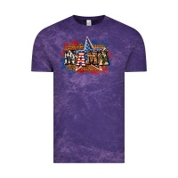 Cloud Purple Patriotic Mama Vintage Tee - BundleAndBundleShop