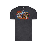 Vintage Black Patriotic Mama Vintage Tee - BundleAndBundleShop