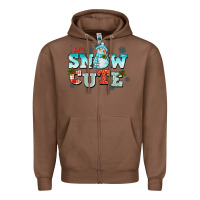 Chestnut i am snow cute Zipper Hoodie - CowGirlArtShop