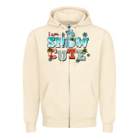 I Am Snow Cute Zipper Hoodie | Teevron