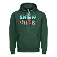 Sports Green i am snow cute Zipper Hoodie - CowGirlArtShop