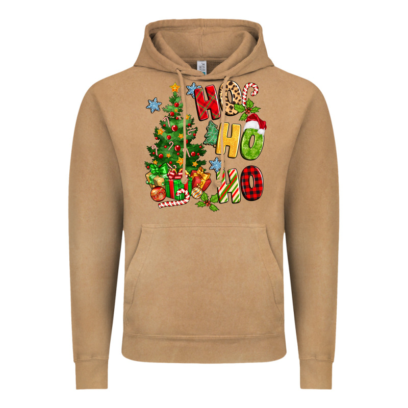 Ho Ho Ho Christmas Vintage Hoodie by MaliasSmallBusiness | Teevron