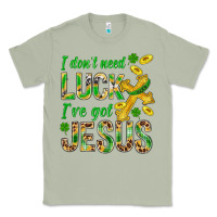 Matcha I Don't Need Luck I've Got Jesus St. Patricks Classic Tee - BundleAndBundleShop