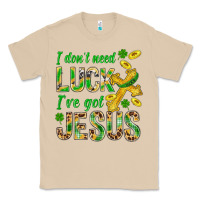 Mushroom I Don't Need Luck I've Got Jesus St. Patricks Classic Tee - BundleAndBundleShop