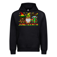 Black June Teenth Gnomes Urban Hoodie - CowhideDigitalArt