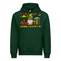 Forest Green June Teenth Gnomes Urban Hoodie - CowhideDigitalArt