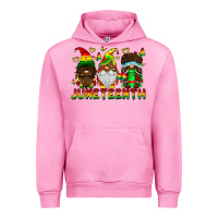 Fuchsia Pink June Teenth Gnomes Urban Hoodie - CowhideDigitalArt