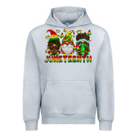 Heather Grey June Teenth Gnomes Urban Hoodie - CowhideDigitalArt