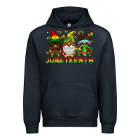 Navy June Teenth Gnomes Urban Hoodie - CowhideDigitalArt