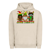Pigment French Oak June Teenth Gnomes Urban Hoodie - CowhideDigitalArt