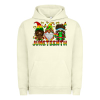 Pigment Pistachio June Teenth Gnomes Urban Hoodie - CowhideDigitalArt
