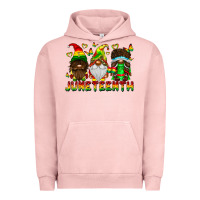 Pigment Salmon June Teenth Gnomes Urban Hoodie - CowhideDigitalArt