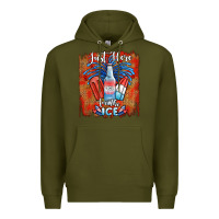 Army Green just here for the ice Premium Hoodie - JahusDesignShop