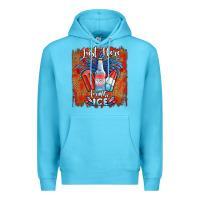 Ocean Blue just here for the ice Premium Hoodie - JahusDesignShop