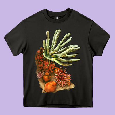 Coral Reef Heavy Core Tee Designed By Lillyallendesigns