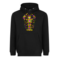 Black mardi gras crawfish Heavyweight Hoodie - FaDigitalArtStudio
