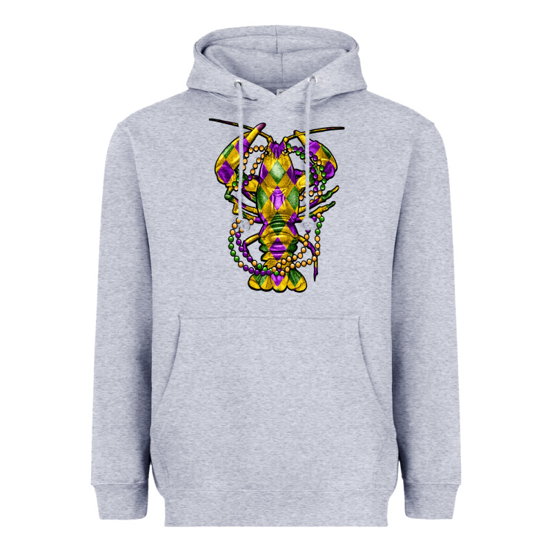 Mardi Gras Crawfish Heavyweight Hoodie by FaDigitalArtStudio | Teevron