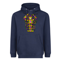 Navy mardi gras crawfish Heavyweight Hoodie - FaDigitalArtStudio