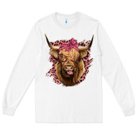 White Highland cow Long Sleeve Tee - Bettercallsaul