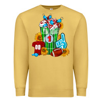 Antique Gold Football Frappe Premium Sweatshirt - FaDigitalArtStudio