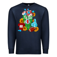 Navy Football Frappe Premium Sweatshirt - FaDigitalArtStudio
