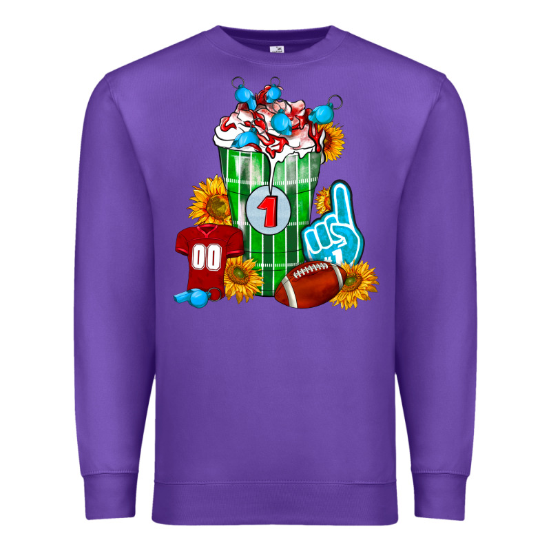 Football Frappe Premium Sweatshirt by FaDigitalArtStudio | Teevron