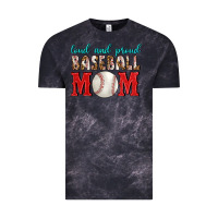 Cloud Black Loud And Proud Baseball Mom Vintage Tee - BundleAndBundleShop