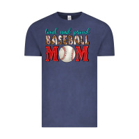 Vintage Denim Loud And Proud Baseball Mom Vintage Tee - BundleAndBundleShop