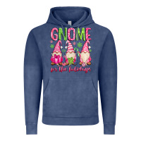 Vintage Denim gnome for the holidays Vintage Hoodie - MaliasSmallBusiness