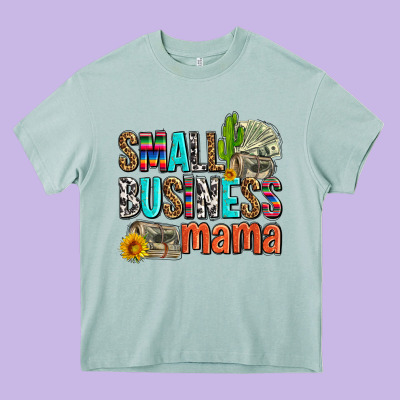 Small Business Mama Heavy Core Tee Designed By Adodesignshop