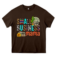 Chocolate Brown small business mama Heavy Core Tee - AdoDesignShop
