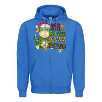 True Royal watercolor t rex fa rawr rawr rawr christmas Zipper Hoodie - CowGirlArtShop
